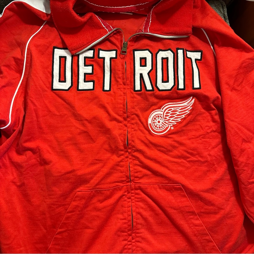 47’ brand  Detroit Red Wings vintage men’s zipper jacket. XL